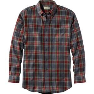 NWT L.L. Bean  Scotch Plaid Flannel Shirt grey steward shirt small